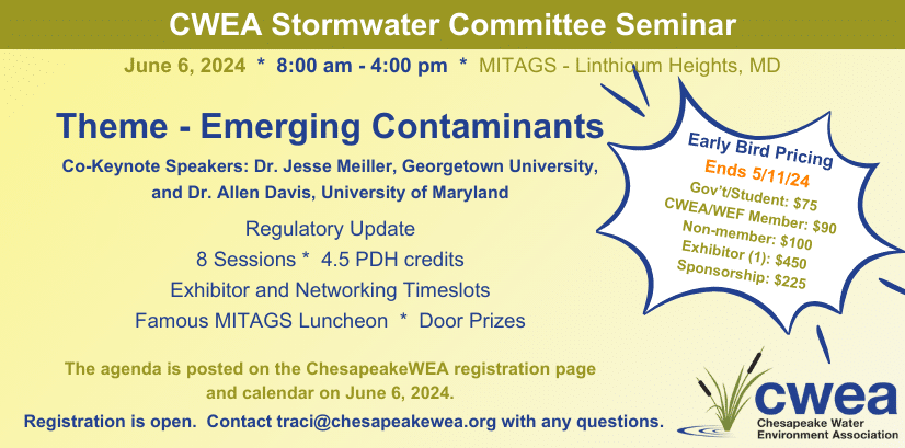 2024 Stormwater Seminar registration announcement